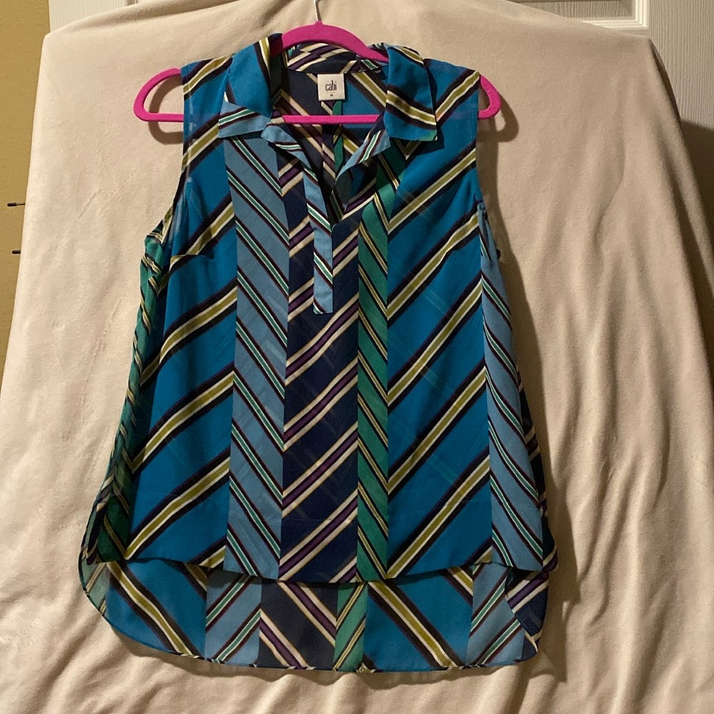 Cabi sleevelesss sheer top